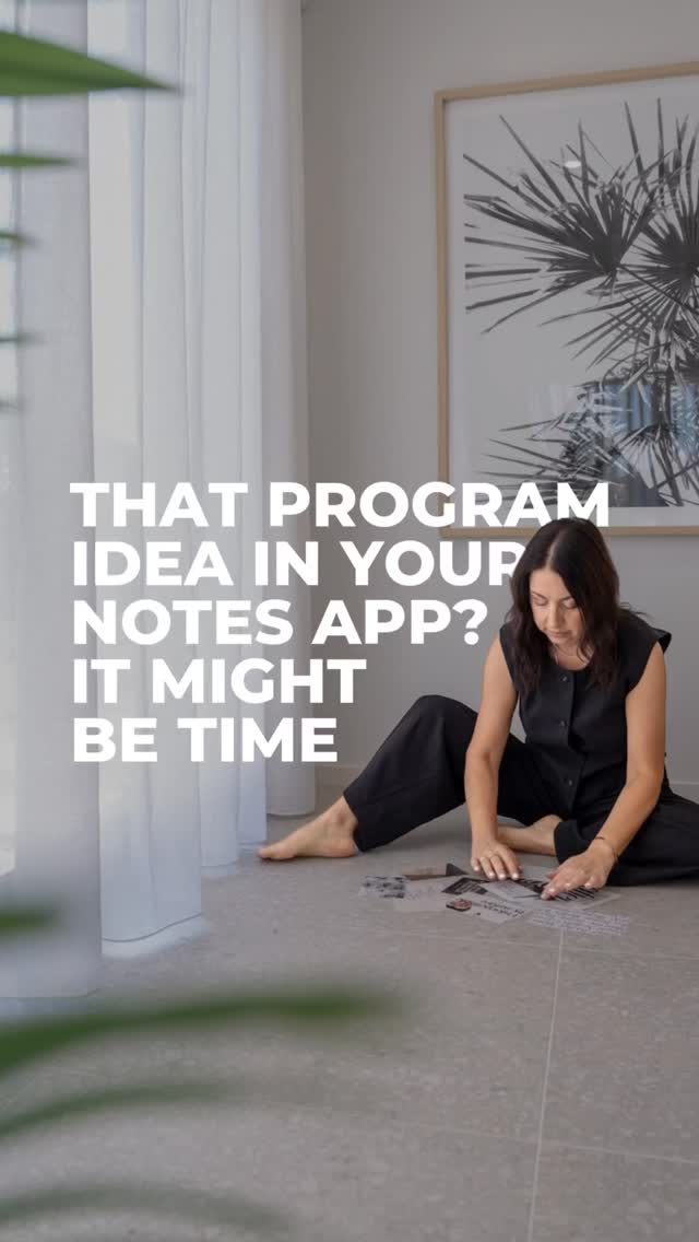 That program idea isn’t too much.
The setup just feels like a lot.
You know you have something valuable to share.
You know there’s a program, course or membership sitting inside your work...
But every time you think about actually bringing it to life, the questions start piling up.
✷ What do I include?
✷ How do I explain it clearly?
✷ How do I sell it?
✷ What platform do I use?
✷ How do I make it easy for my clients?
✷ How do I deliver it without creating more overwhelm for myself?
So the idea stays in your notes app.
Not because it isn’t good, but because it needs structure and you’ve got no idea where to start.
You need:
✷ A clear promise.
✷ A simple pathway.
✷ A client journey.
✷ A sales message people understand.
✷ A system that makes the whole thing feel easier to hold.
Your magic doesn’t need more pressure, it needs a container.
Have a program, course or membership idea sitting in your notes app? Book a no-pressure call and let’s talk through what it could become (link in bio)
📷 @pruepeterscommercial
#AlignedBusiness #ProgramCreation #MembershipCreation #OfferStrategy #BusinessFoundations