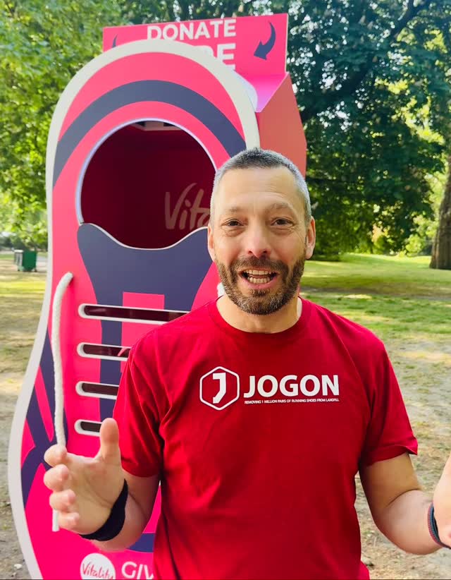 Something huge is happening. @jogonrecycle and @vitality_uk have partnered on a national campaign to collect 1m pairs of shoes! - we were doing great on our own, but this takes our campaign to the next level. Keep’em coming