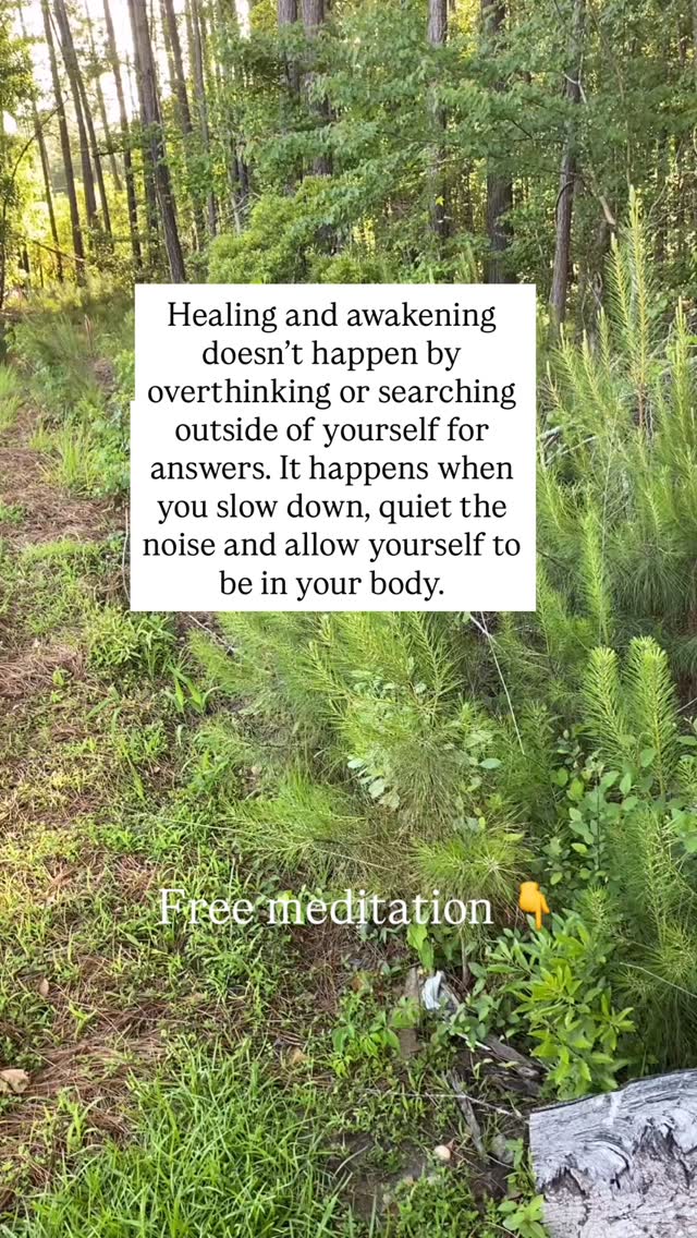 Being in your body is so important.
Your body is your compass in this lifetime.
Your body is always guiding you through sensations, nudges, knowings and feelings but if your not in your body, you canât receive the messages.
You canât fully hear, feel, or trust your guidance when you are not grounded.
This is something that comes up in readings all the time. People are not fully in their bodies.
So many of us have had uncomfortable experiences (in this life and other lives) where we didnât feel safe so we learned to escape by not being in the body.
When you arenât grounded into your body, your canât be present.
I created an amazing grounding meditation that helps you ground, release stagnant energy, and call all of your energy back to you so you can be fully present.
Comment âGROUNDâ and Iâll send it to you. đ¤
#grounding #meditation #awakening #akashicrecords #energyhealing