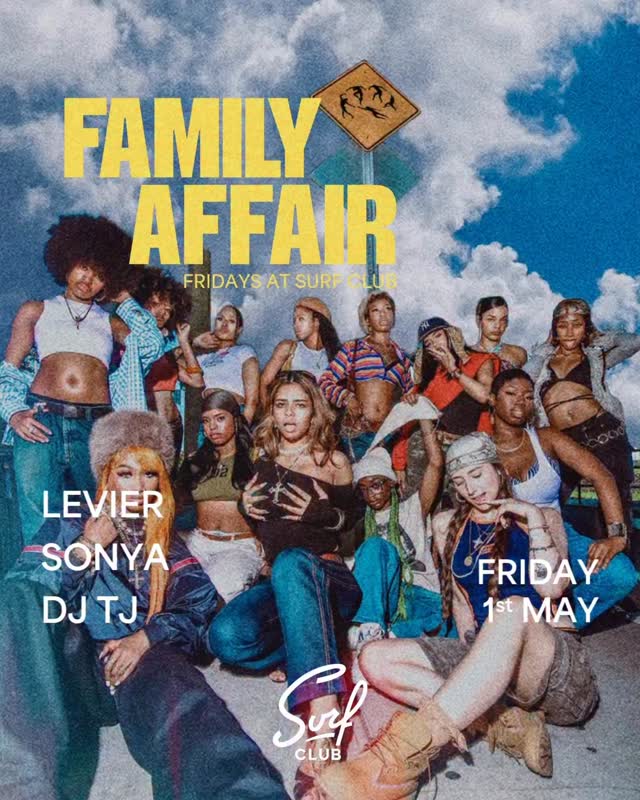 Late, low, and locked in.
Family Affair keeps it R&B, hip hop, and a mood that speaks for itself.
Friday 1st May, Family Affair. Always a good time.
Lineup locked in: @misterlevier @s.o.n.y.a.official @djtj__
#SurfClubDubai #FamilyAffair #AlwaysAGoodTime
#Friday #FridayNight