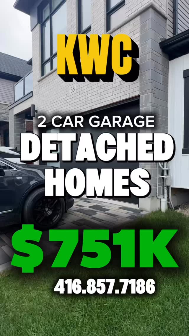 2 Car Garage Detached Homes in Kitchener from ~$750K 🚨
Choose what fits you:
• 3 & 4 Bedroom layouts
• 36’, 38’, 40’ & 43’ lots
Plus:
• Builder incentives available
• Quick closings & long closing options
• Brand new homes in a growing community
This is a strong option for buyers looking for larger homes at a lower price compared to GTA.
Limited lots available.
Comment “KWC” for full details or call me to secure your unit.
Arshdeep Singh
Salesperson at Royal LePage Signature Realty
Call/Text: 416-857-7186
#arshpanesar #tdotpreconca #kitchenerrealestate #detachedhomesontario #firsttimehomebuyergta