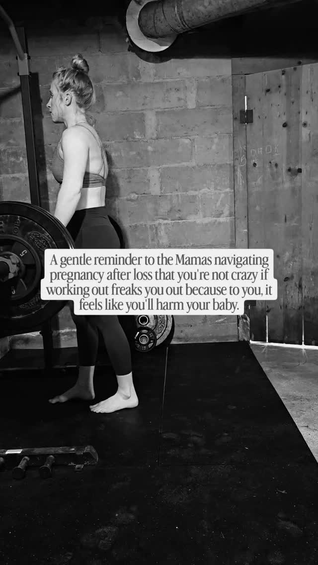 And you don't have to explain it or justify it to anyone š«¶
I don't know how many times I've had Mamas who have experienced loss reach out and ask if they are crazy for feeling that way.
"I just can't."
"I freak myself out when I get into my workout"
"I know this makes no sense, but..."
Here's the thing -
It does make sense.
When you experienced your loss, it was traumatizing.
Not just the loss, but more than likely in how you found out and how you delivered your baby too unfortunately.
So when you become pregnant again, your body goes into ultra protection mode.
It is almost like a visceral response to keep not only you safe, but your new baby as well.
Not only that, but maybe you experienced bleeding in your workouts or your bleeding and cramping began during or after a workout. And because of that, you blamed working out for your loss because (like me) you were desperate for a reason why.
Here's āļø truths though:
1. Your baby passing and your body beginning to bleed/cramping (recognizing the loss) don't happen at the same time. Your baby was unfortunately gone before you ever did that workout.
2. There is absolutely no research linking working out to increased risk of pregnancy loss. In fact, there is more research supporting it reduces the risk of loss.
But even with those truths, this is also true - you can still be freaked out to workout during a pregnancy after loss.
So what do I tell these Mamas and clients? āØļø
It HAS to feel safe to you.
What feels safe to you doesn't need any logic behind it. Your nervous system is the driver, so if working out in general or doing more advanced workouts for you freaks you out and gives you immense anxiety EVEN THOUGH you know logically you're okay...it isn't worth it.
What feels safe will ebb and flow and change even day to day and week to week. Extend grace to yourself and your body which is navigating a lot physically and emotionally.
You aren't behind if you don't workout - promise.
Instead, do what feels safe to you (even if that is nothing). For a lot of women, the anxiety will lift and you'll feel more comfortable working out again.
Share with a Mama who needs to hear this š«¶