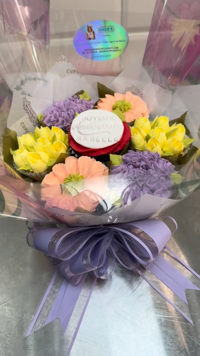 #bouquetdecupcakes #livraisonfleurs #cupcakesfleurs #angiescupcakes77