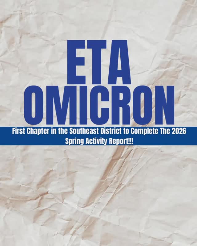 🎉 Congratulations to the Eta Omicron Chapter for being the FIRST in the Southeast District to complete the 2026 Spring Activity Report (SAR)!!! 👏🏾💙💛
Way to lead the way and set the standard of excellence!
Now it’s your turn, SED 👀 — let’s get started on those SARs and keep the momentum going!
📧 Don’t forget to check your email for important updates regarding the SAR update in OPUS.
#TauBetaSigma #SEDStrong #SARSeason #ExcellenceInService #LeadershipInAction