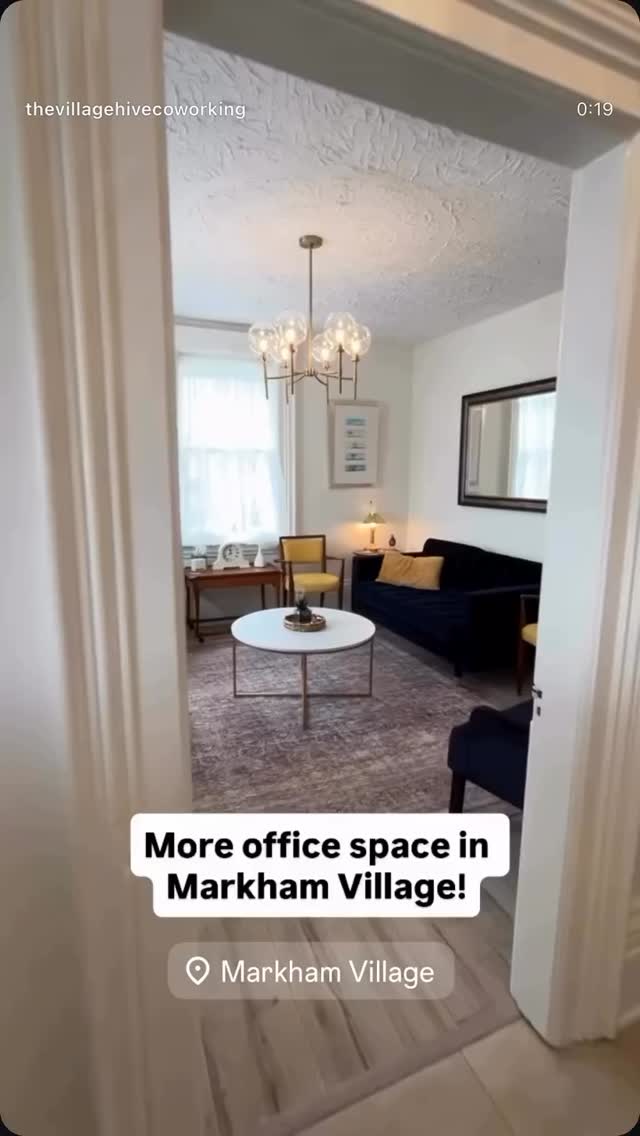 Check out this great coworking office space in Markham Village @thevillagehivecoworking 😍😍