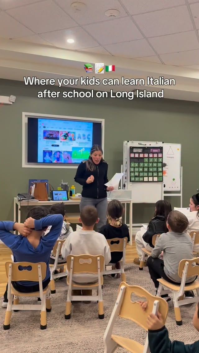 Give your child the gift of language 🇮🇹✨
Our Late Afternoon Italian Program is back for Fall 2026—perfect for kids ages 4–12! Through games, stories, and hands-on activities, students build confidence while learning to speak and understand Italian in a fun, engaging environment.
👧 Ages 4–6: Tuesdays 4:00–4:45 PM
🧒 Ages 7–9: Wednesdays 4:30–5:25 PM
👦 Ages 10–12: Wednesdays 5:30–6:25 PM
📅 Starting September 9, 2026
📍 St. James, NY
Register at www.pertuttili.com