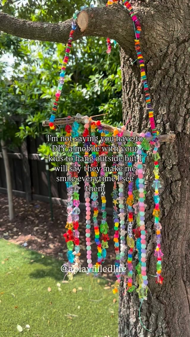 Grab a stick in your yard or on your next walk, string some beads, tie them tight and you can have one of these cuties too!
Comment BEADS for the links!