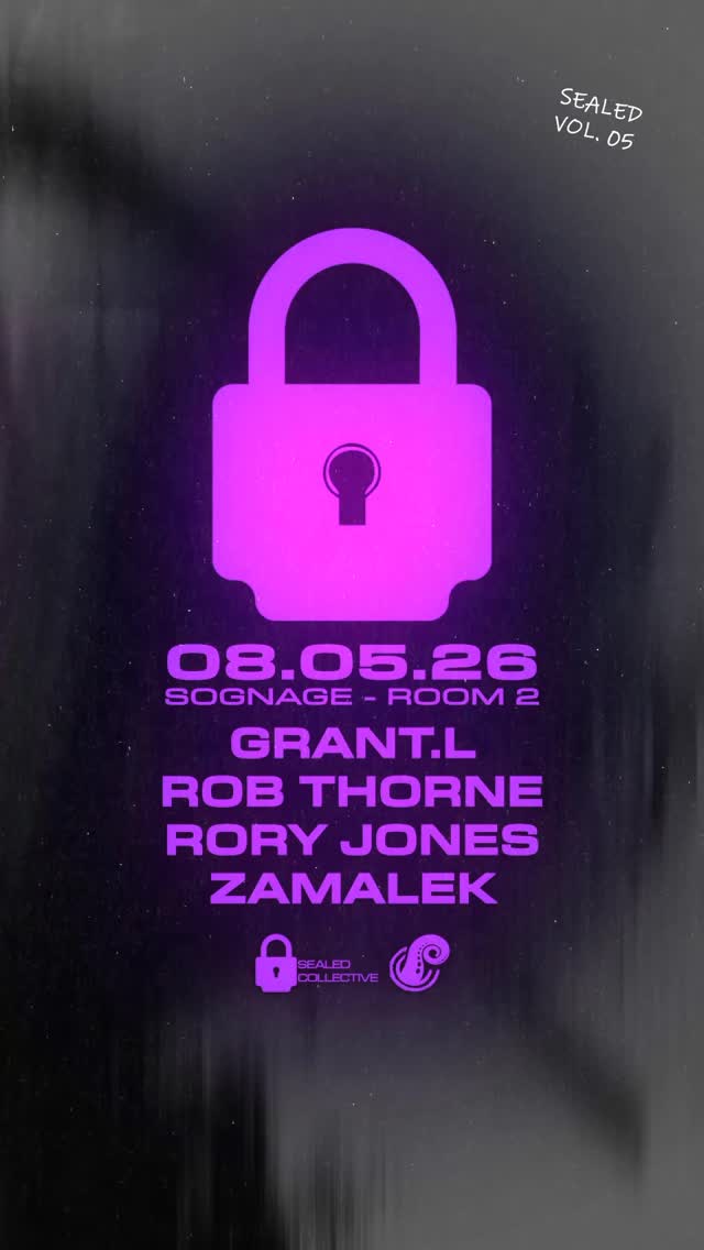 The next instalment of @sealed.collective is back at Sognage this May 🔥
The best in dark, raw and hypnotic techno is coming to Room 2 💥
Tickets are on sale now; the lineup is hot AF, and most of all we’re excited to see the Cage back in action!
Get involved!
Link in bio 🐙🐙🐙