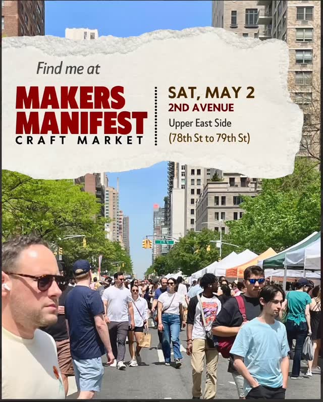 🚨 NYC — don’t miss me this Saturday 🚨
I’ll be at the Makers Manifest Craft Market and you already know the vibes are going to be ✨elite✨
📍 2nd Avenue (78th–79th St), Upper East Side
🗓 Saturday, May 2
⏰ 10AM – 6PM
If you’ve been meaning to restock your candles, grab a gift, or finally try Soul Candles in person… THIS is your moment.
Come early for the best selection 👀
Pull up, bring a friend, and come smell everythinggg 🤍
Trust me—you’re not leaving empty handed 💫
#SoulCandles #NYCEvents #MakersManifest #ShopSmallNYC #UpperEastSide NYCMarkets SupportBlackOwned BeeswaxCandles WeekendInNYC PopUpShop