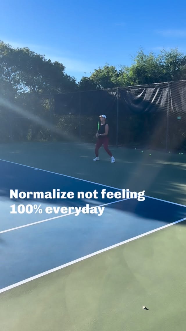Control what you can control (your EFFORT) 🧠💪🏼
Your 100% will look different day to day… and that’s NORMAL.
What matters is giving your FULL EFFORT.
You get what you give. 🧠💪🏼
#mentalperformance #athletemindset #backhand #tenniscoach #performancecoach