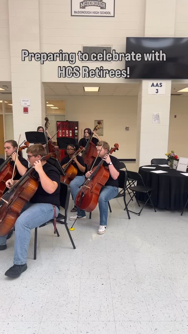 The UGHS Chamber Orchestra was invited to provide refreshment music for our HCS Retirement Celebration.