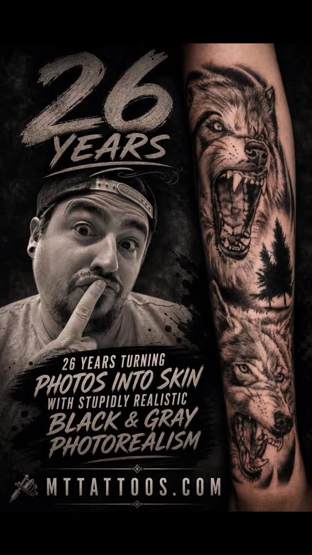 I specialized in #realism tattoos. These are some of my #best #animals that are realistic. Let me know what you think and yeah I'm going to put up some of my color stuff too LOL get ready.