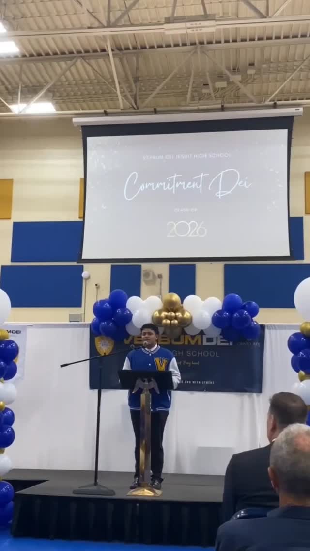 The young men at @verbumdeijesuit are ready to take on the world! ๐
During today's very special commitment ceremony, Seniors revealed to their family and friends where they would be attending school in the fall. Many students received multiple scholarship offers so the day was full of fun surprises! ๐
We are so proud of the graduates and the families, school staff, and CSP officers that worked hard to get them this far! ๐จ๐ฝโ๐๐จ๐ฝโ๐