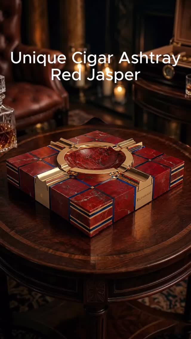 G.P.Grant QUARTET Red Jasper — Cigar Ashtray
A collectible cigar ashtray with a four-point geometric layout, crafted from red jasper, crystal and brass.
💎 Natural Red Jasper 🔷 Crystal glass ⚜️ Brass details
🔩 107 or 139 precision-assembled elements
🧲 4 removable magnetic cigar holders
✨ Detachable ash bowl
Buy here: https://www.gpgrant.com/product-page/cigar-ashtray-8
#GPGrantIconicAshtrays #GPGrantAshtrays #IconicAshtrays #ashtrays #cigarashtray stoneashtray marbleashtray unique uniquegifts uniquegift accessories luxury lifestyle finedining gentleman gentlemanlifestyle exclusive LuxuryLifestyle LimitedEdition ShopNow mensaccessories GPGrantCigars cigars cigar cigarlife cigarlover swissquality gift CigarAfficionado Cigarlovers Cigarsmokers
