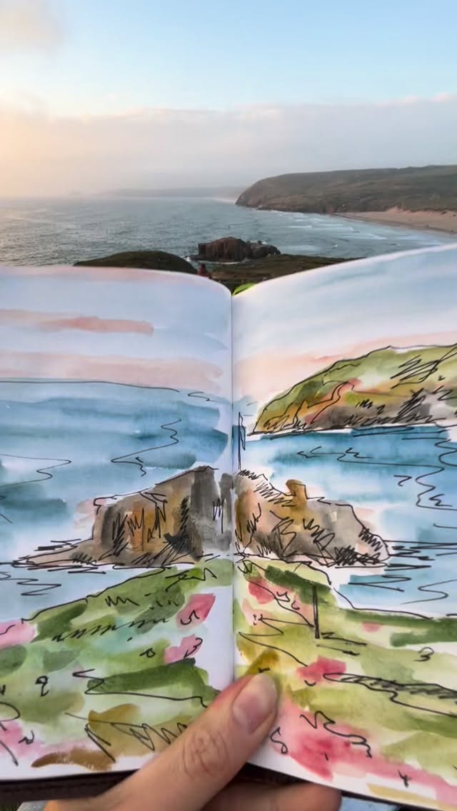 Evening scribble at Perranporth ๐
#artist #sketchbook #sketchbookart #drawing #fyp