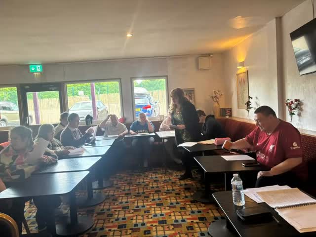 Today we had a full class at our writing workshop with louise
