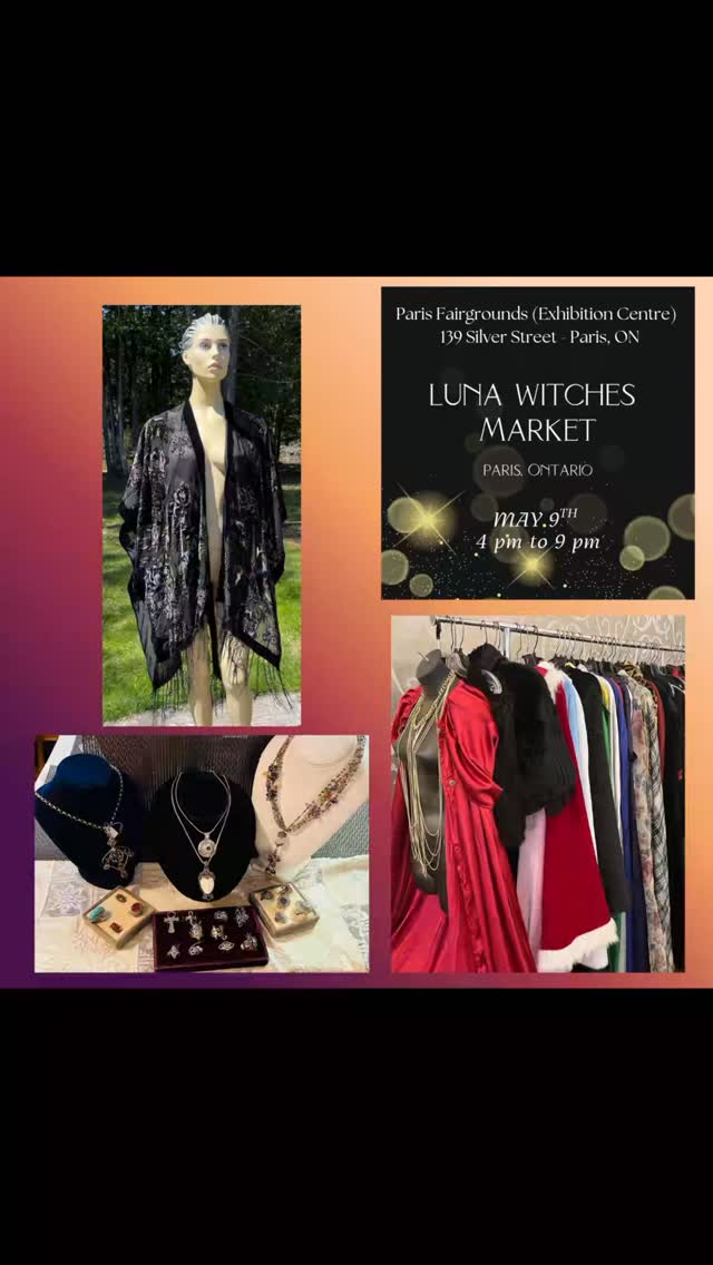 Join us tomorrow @lunaeventscanada Witches Market in Paris, Ontario. We are so excited to be vending for our first time in this beautiful town.
See you soon 🤗
#witchyvibe #witchymarket #witchesofinstagram #parisontario