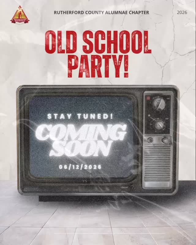 Dust off your dancing shoes! The Rutherford County Alumnae Chapter Annual Old-School Party is coming June 12. Get ready for good music, good vibes, and good company. You don’t want to miss it! 🪩✨
Details on the tickets dropping soon. #DST #OldSchoolParty #SaveTheDate