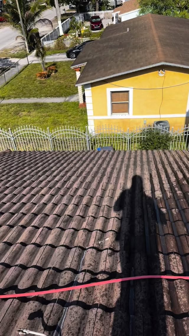 #pressurewashing #roofcleaning #softwashing #tnacleans #tnawedontplay call today for a free estimate 3053189961 www.tnacleans.com