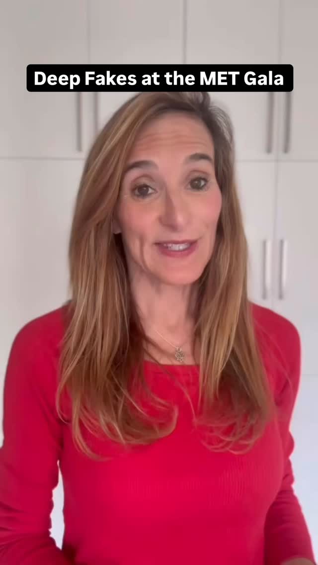 At the MET Gala there were celebrities in high fashion and online there were many AI deep fakes of celebrities in high fashion. Did you fall for any of them? I did. We are going to have to learn AI literacy and how to spot deep fakes. We can’t trust our eyes sometimes! 🤳📸💃#ai #metgala #fashion #fake #creator