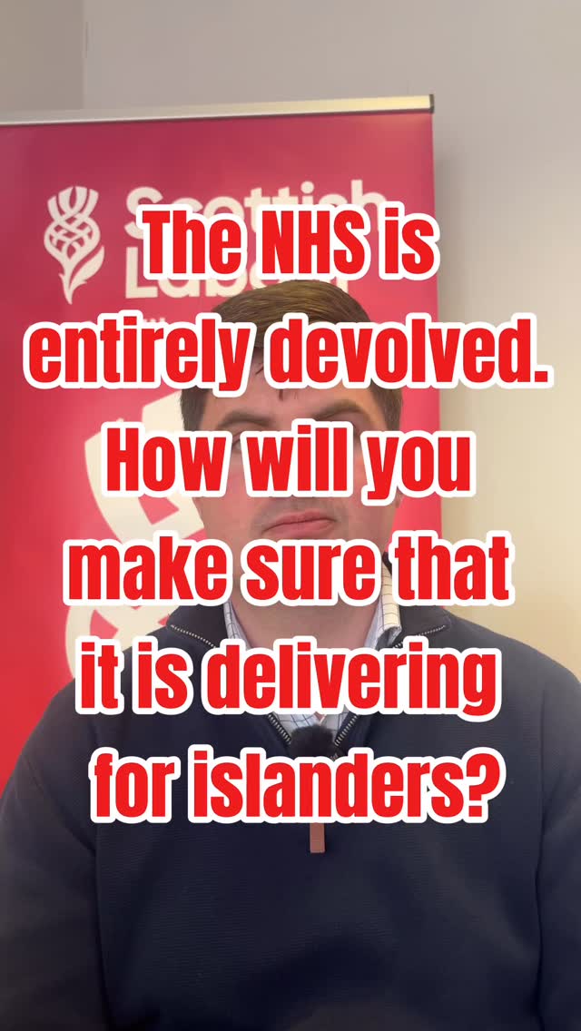 | 💬 The NHS is entirely devolved. How will you make sure it is delivering for islanders? |
Health outcomes shouldn’t be any different for someone living in the islands but far too often I hear about services going backwards.