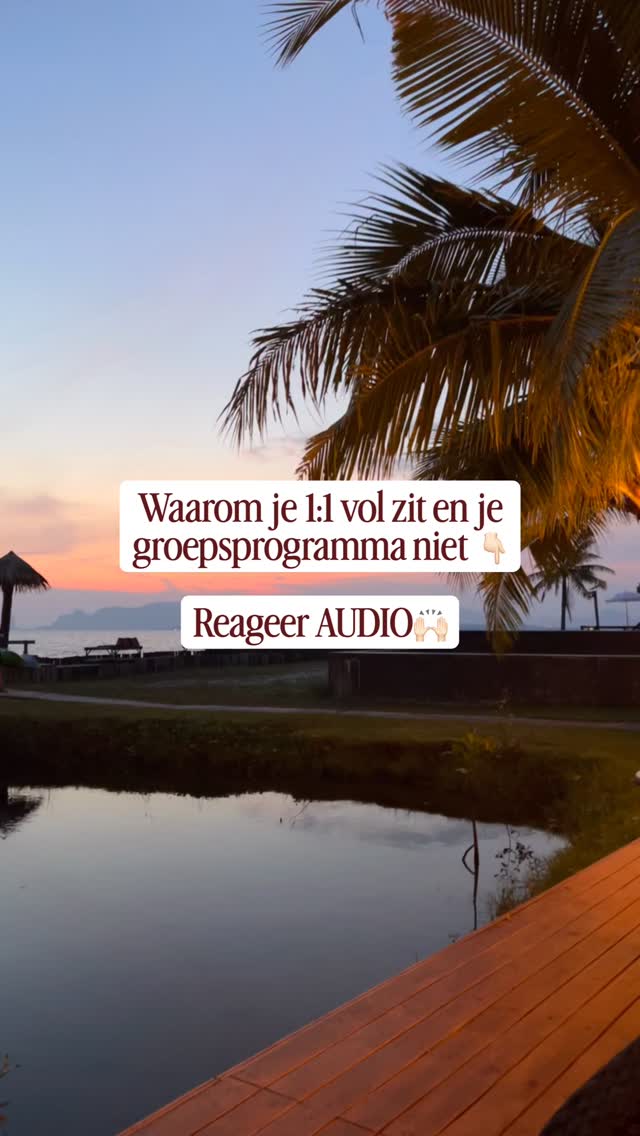 Volle bak in je 1:1, maar een leeg groepsprogramma?Je denkt dat het aan je marketing ligt. Meer zichtbaarheid op je groep. Meer testimonials. Meer content.
Het ligt er niet aan. Je verkoopt je 1:1 met zekerheid. En je groep met twijfel. Onbewust.
Maar het zit in alles wat je zegt:
👉🏻“bijna hetzelfde als 1:1, alleen toegankelijker.”
👉🏻“Dezelfde inhoud, alleen zonder de 1:1 aandacht.”
👉🏻“Voor wie nog niet aan 1:1 toe is.
👉🏻”Alles wat je over je groep zegt is in vergelijking met je 1:1.
Een iets minder versie van het echte ding.
En je kopers voelen dat.
In de nieuwe podcast leg ik uit waarom je groepsaanbod waarschijnlijk wordt verkocht aan precies de verkeerde doelgroep, en waarom die mensen nooit gaan kopen.
Reageer met het woord AUDIO hieronder en ik stuur je de aflevering in je DM. 🎙️