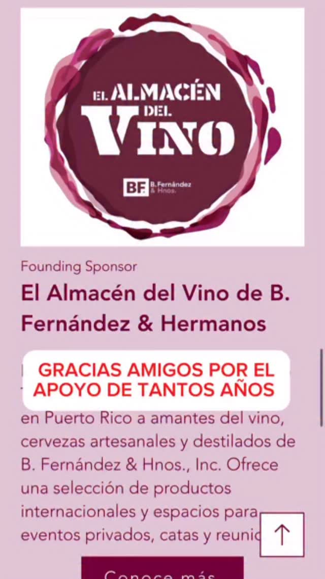 🇵🇷Enormemente agradecido por el apoyo de tantos años❤️
Gracias al @almacendelvino de @bfernandezhnos, seguiremos contando historias juntos. #wine #vino #puertorico #sponsor #gracias