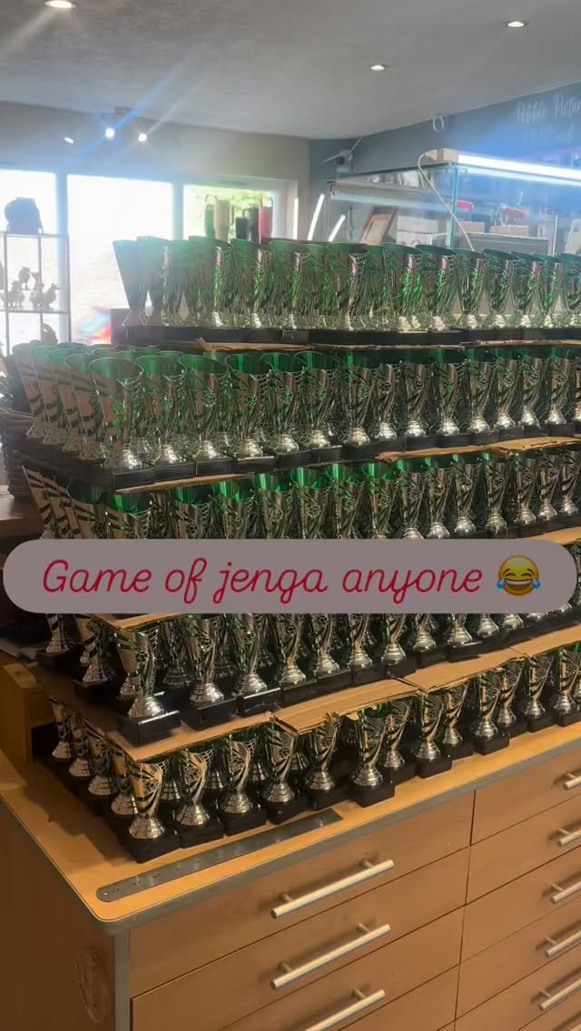 All we need to do now is engrave them and pack them off to their owner….all 400 of them 😂