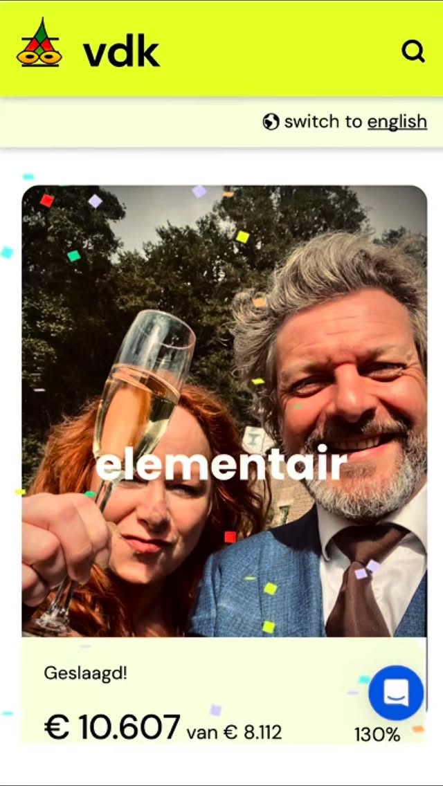 Elementair
The sun shines anew.
Maurice Jonkers & Hilma ten Boske
@poeziejournaal
De confetti is mooi, het vertrouwen groot.
#poeziejournaal #houdezonzijde
#elementair #liefde #dna
#poëzie #kunst