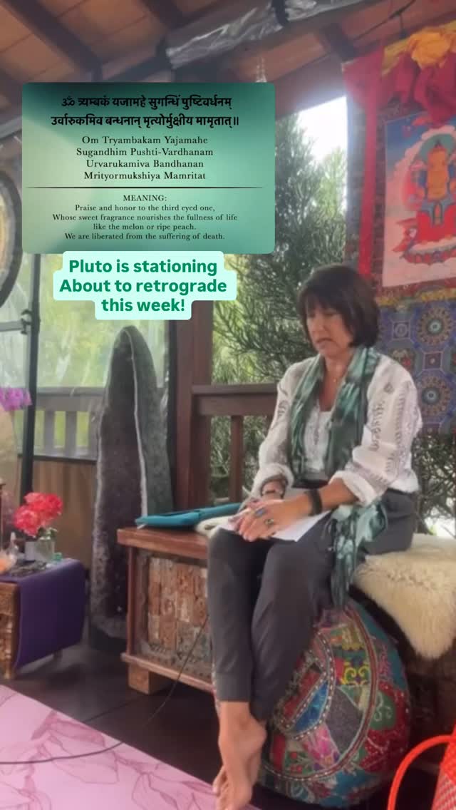 Pluto is going retrograde in Aquarius, and this is where the work turns into retrospect. Pluto is now reviewing the events since October of 2025 when it went direct in Aquarius, never to enter Capricorn again for the rest of our lives. Pluto ruler of Scorpio, governs power, truth, shadow, and the death–rebirth cycle, while Aquarius governs the collective, community, and the group systems we’re plugged into. When Pluto shifts retrograde, you start taking a real look at where you’ve handed your power to a group, person, identity, or external structure, where you’re trying to control outcomes instead of staying centered, and where you’ve been choosing belonging over truth. Aquarius brings up the tribe, but Pluto asks if it’s actually aligned. This also brings a reset around your relationship with technology, social media, and the collective mind—where your energy is going every day and whether it’s building something real or pulling you off your path. You may find yourself pulling your energy back, getting more selective with who and what you engage with, and having less tolerance for anything that feels inauthentic. Pluto moves painfully slow, so this phase is more like a deep audit of your direction rather than a quick shift. The practice our CommuniTea is working with during this cycle is the Mahamrityunjaya Mantra, a mantra that utilizes the power of Shiva- the Delivering/Destroying aspect of God- for moving through death and rebirth consciously and allowing transformation to happen at the root. It acts like a forklift to elevate you out of challenging situations, health crisis, marital issues and poverty. May is Mantra Month, Join us for classes and events, online and in person. #PlutoRetrograde #Mantra #Shiva #MayAstrology #phoenixrising