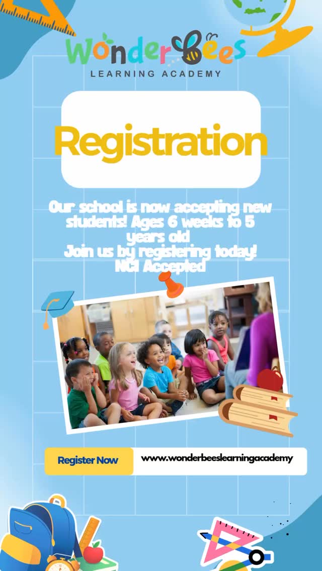 Registration is OPEN for ages 6 weeks–5 years and WonderBees now accepts NCI!
A safe, sensory‑rich, play‑based space where your little one can learn, grow, and thrive.
Tours available • Limited spots
#WonderBeesLearningAcademy #NowAcceptingNCI #HoustonChildcare #CypressTXMoms #HoustonMoms #DaycareHouston #PreschoolHouston #EarlyLearning #PlayBasedLearning #EnrollNow
