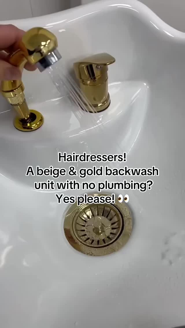 Our standard backwash unit has been getting all the attention… 👀
But this gold & beige one? 😍
✔️ Hot & cold running water at consistent pressure
✔️ No mains water connection required
✔️ Fully automatic system
✔️ Tilt basin & neck rest included
✔️ Plug in and go
✔️ Fully compliant
Let us know what you think! 👇🏼
#hairdresser #hairdressing #salonservices #salonowner