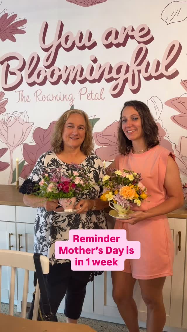 Reminder 1 more week until Mother’s Day! But don’t worry we haven’t covered with lots of fun classes to spend time together and being home some beautiful blooms!
Join us at a workshop, gift a workshop to mom or just stop by the shop for flowers and a gift! We’ve got you covered!
Sign up for a workshop through our bio link or website!