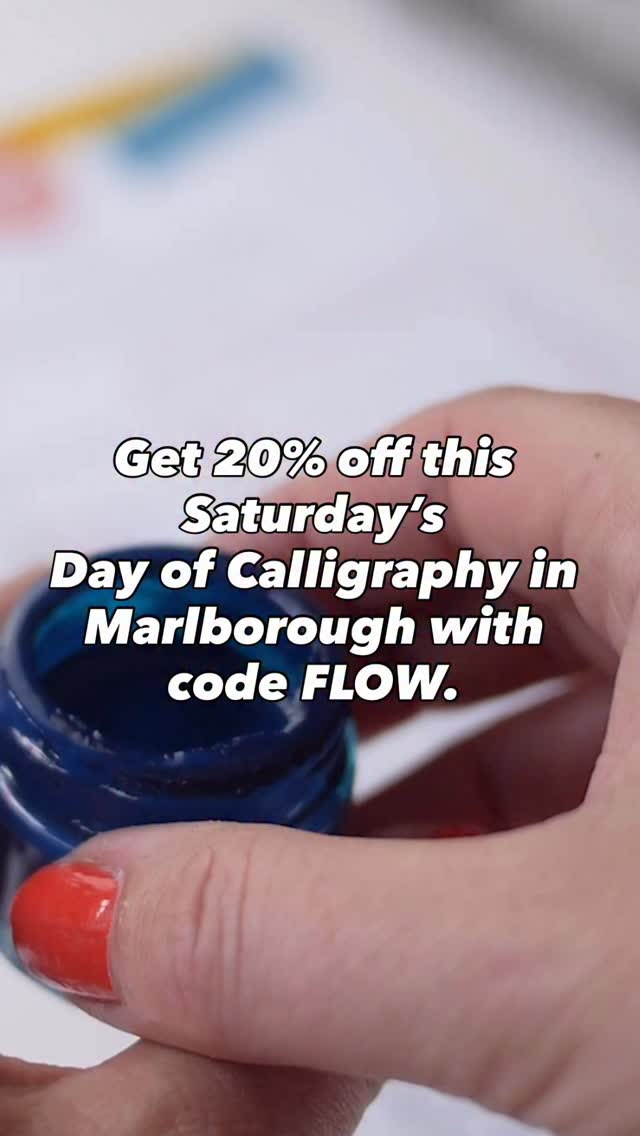 Get 20% off this Saturday’s Day of Calligraphy in Marlborough with code FLOW.
Spend a peaceful, creative day learning the art of modern calligraphy — from fitting your nib into the holder and making your very first strokes, to creating a beautiful finished composition to take home. A relaxing day out and a skill you’ll continue to enjoy long after the workshop ends. @theopenspace_marlborough @daniellebarnescalligraphy #moderncalligraphy #marlborough #wiltshire