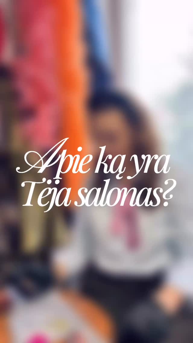 Mūsų salono siela @ingakunej dalinasi mintimis apie tai, kas iš tiesų yra „Tėja“ salonas. ✨ Kad tai daugiau nei karnavalinių kostiumų nuoma. Tai erdvė, persikūnijimui, kūrybai ir galimybei išlaisvinti savo alter ego. 🤍