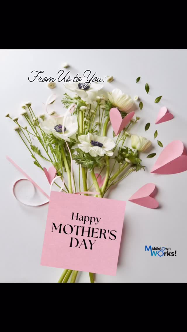 To the mothers, grandmothers, bonus moms, aunties, caregivers, and village women who show up every day with strength, sacrifice, love, and resilience — today, we celebrate you. 💐
Your work often goes unseen, but its impact is immeasurable. Thank you for the countless ways you nurture families, build communities, and keep going even on the hard days.
From all of us at Middletown Works, Happy Mother’s Day. 💕
#MothersDay #MiddletownWorks #CelebrateMothers #CommunityStrong #SingleParentStrong