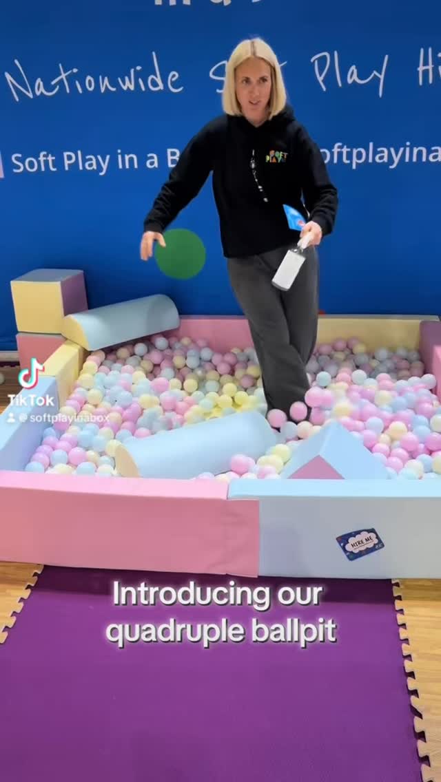 Help us decideā¦.
We had intended to bring two double ball pits to the baby show last weekend.
But as we were setting it up, I wondered āwhat would happen ifā¦.ā
This little question has been the beginning of many things.
This time it was the beginning of the quadruple ball pit. It was a huge hit at the show!
The question is: should we offer it for hire on our website?
So over to you - should we go for it?
#softplayhire #ukmums #productreview #giantballpit #thebabyshow