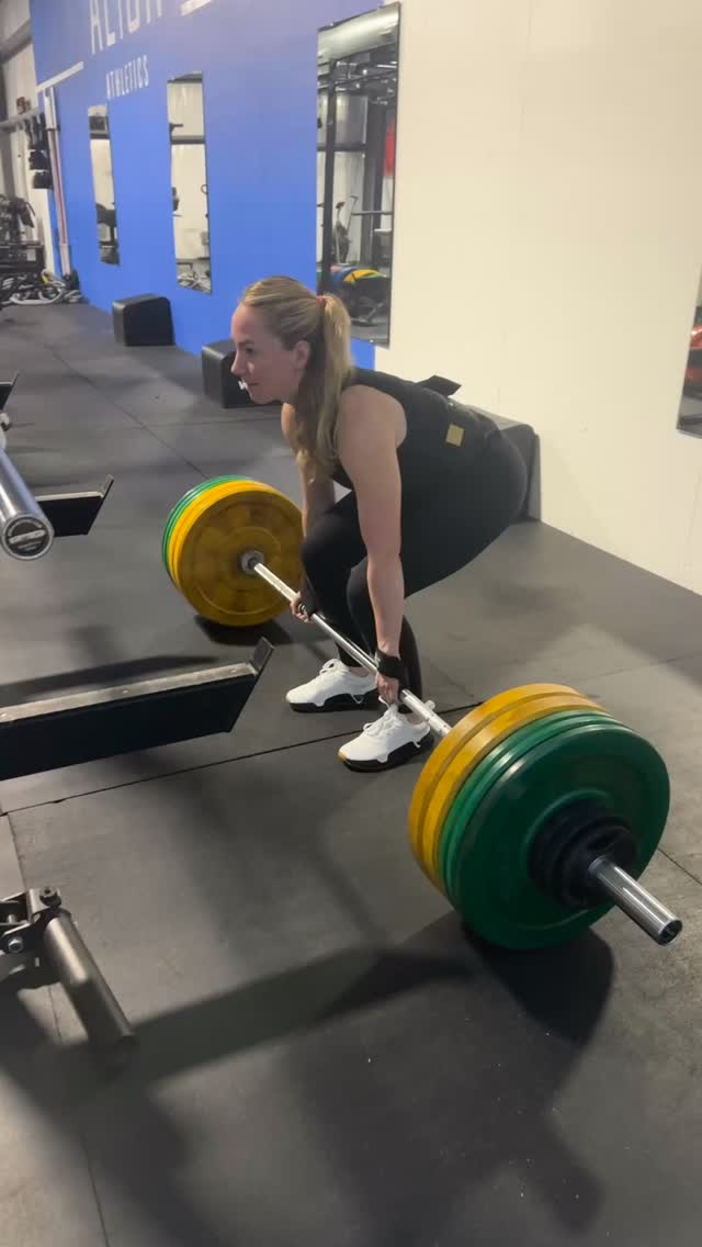 This week was our 1 rep Max for deadlifts in small group. We’ve been working up to this for several weeks and EVERY single athlete, progressed and PR’D. This is just a few of our ladies. Most over 40, some closer to 70, almost all lifting over 200lbs. None expected to lift this much when starting or even had the goal to. Every time I ask one of these ladies, what age were you the strongest or fittest?” The answer is almost always, “NOW, this age”. It’s never too late to start lifting. You too can feel like a complete badass💪