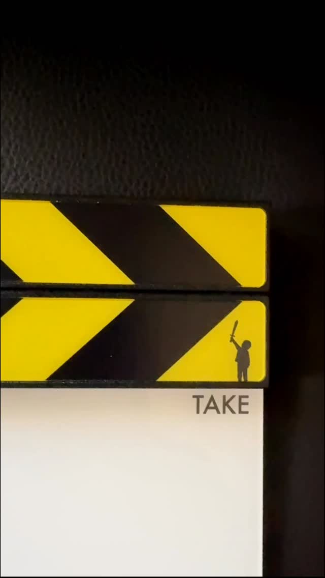 New clapperboard came in and it looks so beautiful 🤩 Ready for the next shoot 😆😁