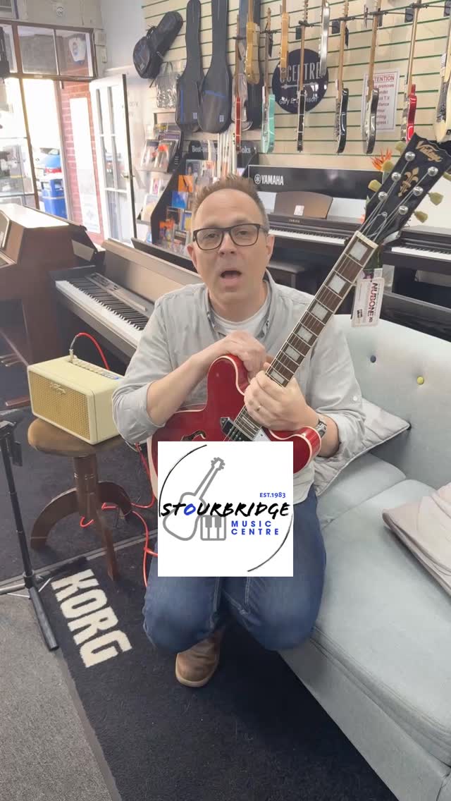 Here’s the @vintageguitars_official VSA500P CR in Cherry Red, a semi‑acoustic electric loaded with punchy P‑90 pickups. Combining classic looks with a bold, character‑filled voice, this guitar delivers warm cleans, gritty edge, and plenty of vintage attitude.
🎸 Vintage VSA500P CR
🍒 Cherry Red finish
🎶 P‑90 pickups with bite and clarity
#vintageguitars #reissuedseries #vsa500 #cherryred #p90 #stourbridgemusic #shoplocal #musicshop #electricguitar #wilkinsonhardware
