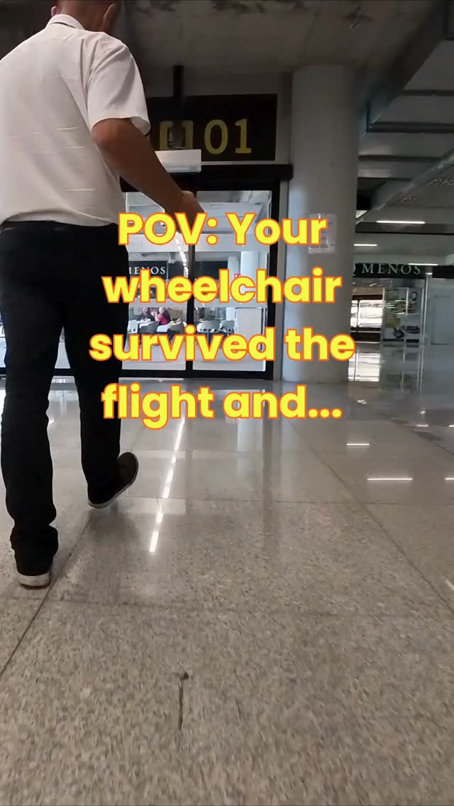 That first breath of "not-airport" air hits different when your wheels are intact. 😮💨
Leaving the stress at the sliding doors and heading straight for the good times. ♿️✨
#WheelchairTravel #AccessibleTravel #TravelRelief #DisabledTraveler #WheelchairLife