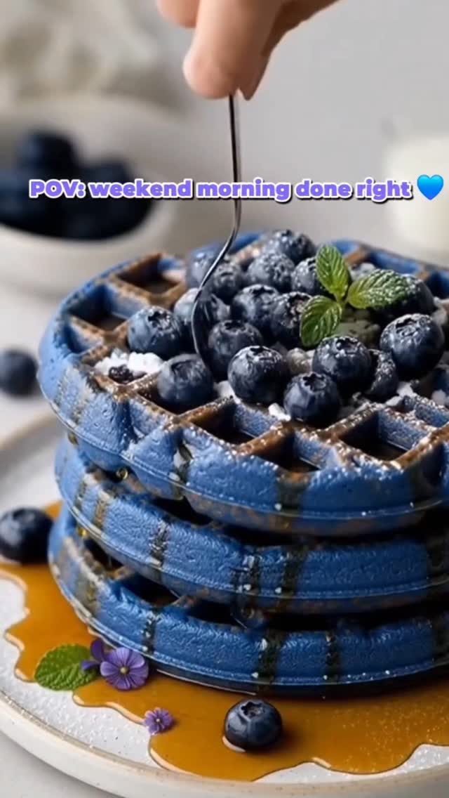 Blue Food Series Ep.3
Weekend brunch, but make it a whole vibe 💙
Soft music. Birds singing. No rush.
Would you choose this over going out? 👇
💾 Save this for tomorrow morning
👯♀️ Tag someone who needs easy breakfast ideas
#HealthyBrunch #BlueSpirulina #WaffleRecipe #AestheticFood #foodreels