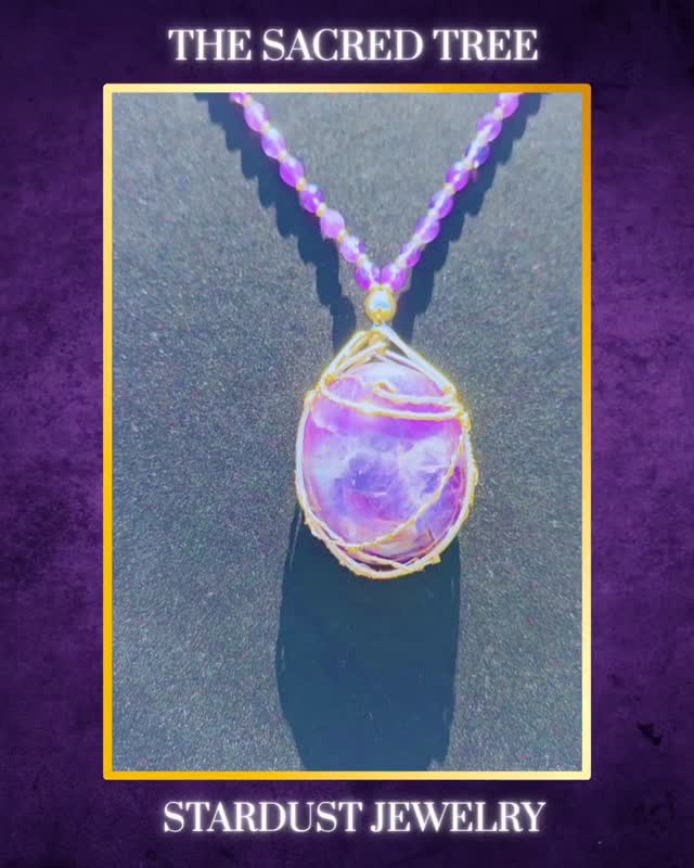 Tap Into Tiamat (The Goddess Of 10,000 Names)...Ase
#thesacredtree #stardustjewelry #operationgodbody #amethyst #necklace