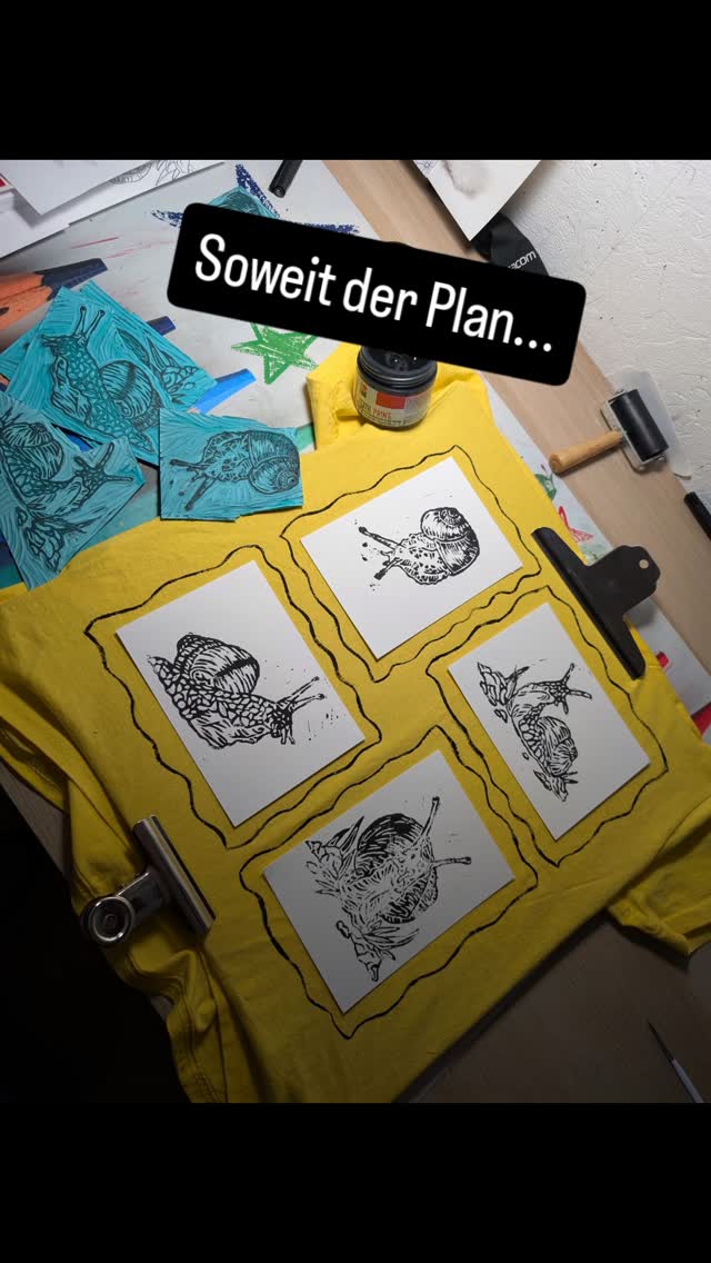 Da muss noch etwas mehr Intensität bei der Farbe, aber hey fürs erste Mal nicht schlecht und Elias wird sich sicher über die Überraschung freuen 😜
#linolartwork #linolprinting #printing #myownartology