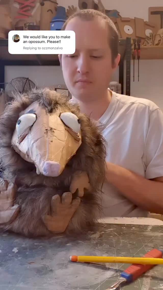It’s a bit of an old one, but here you go!!
This is that classic thing, a puppet I made for a show that got cut about 5 minutes after I finished it 😂
It’s just one of those things! Last time I saw it was at @tobaccofactorytheatres! Don’t know where it is now!!