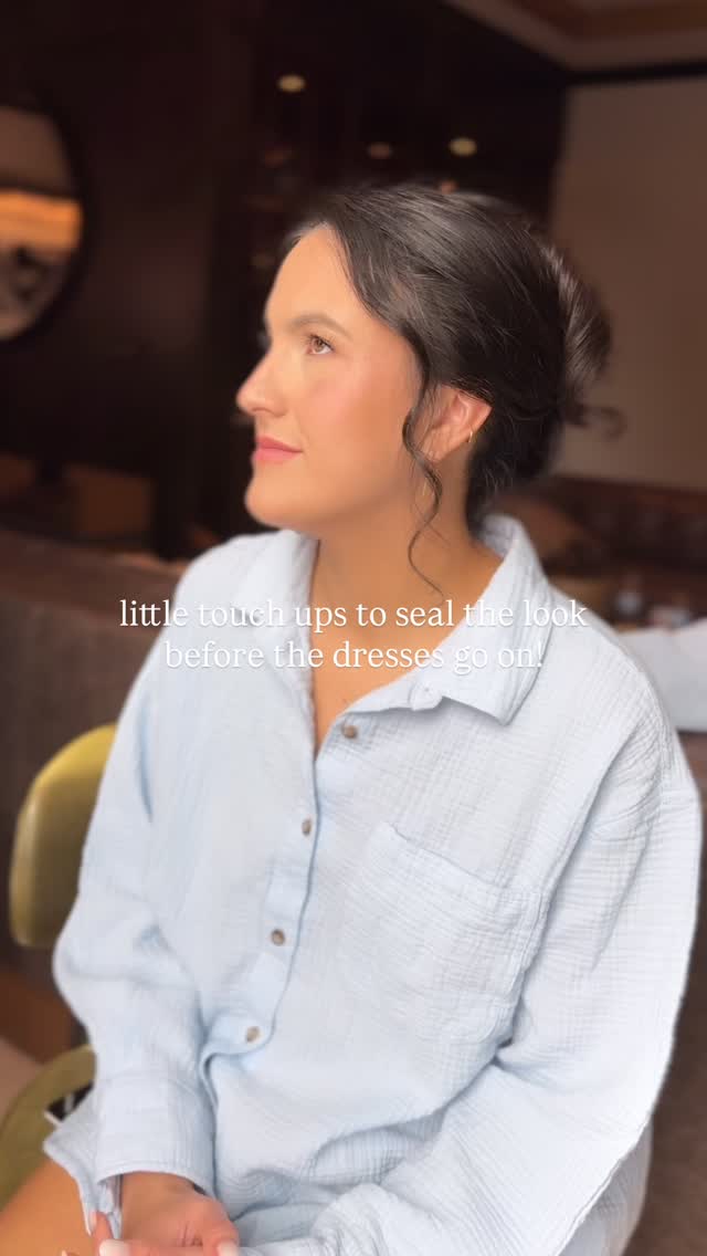 my fave part! we start glam & hair for weddings so early a lot of the time so it’s necessary to touch up lips and seal the look before i pack up! ✨🤍 #travelinghairstylist #bridesmaids #bridesmaidmakeup #bridalparty #travelingmakeupartist