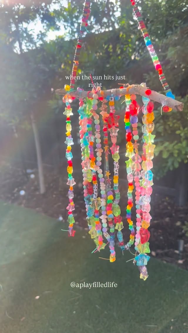 Grab a stick in your yard or on your next walk, string some beads and you can have one of these cuties too!
Hi 👋🏽 I’m Gina. I’m a teacher and I have four kids and I share play-based ways to support learning, regulation and play! Follow along and let me know where you age from!
Comment BEADS for the supplies and tag us if you try it!!