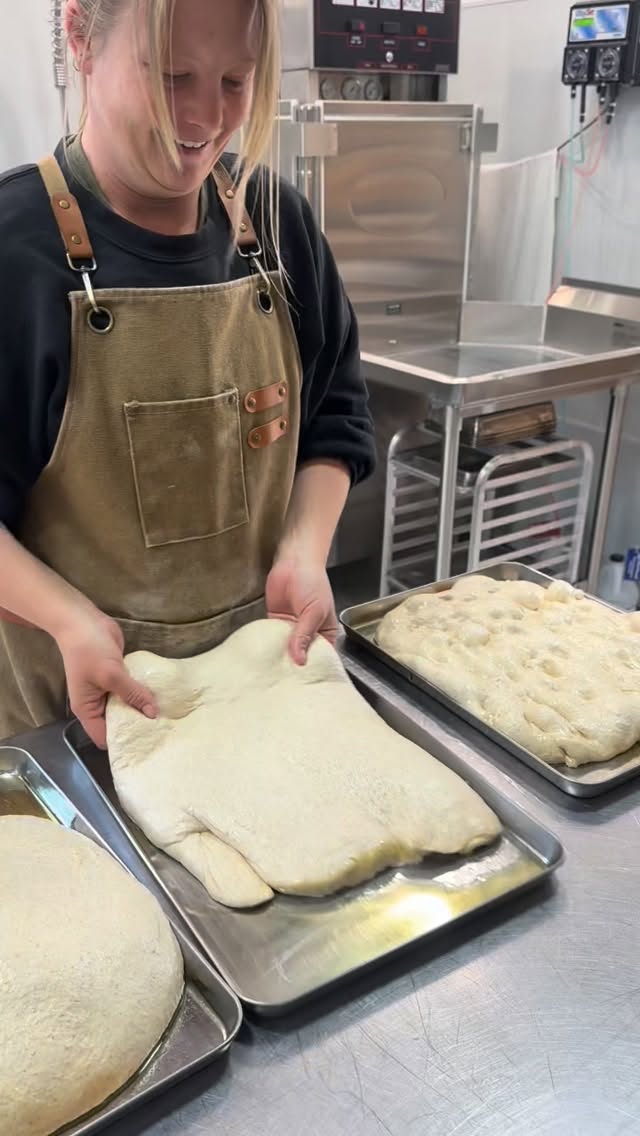The team is baking and gathering all the last minute goodies for tonight’s market! We’ll be at @moabarts Arts & Ag from 5-8pm at Swanny Park. Come say hi and get some herbed focaccia, a bundle of mint, fresh green onions, and so much more! Hope to see you there 👋🏻