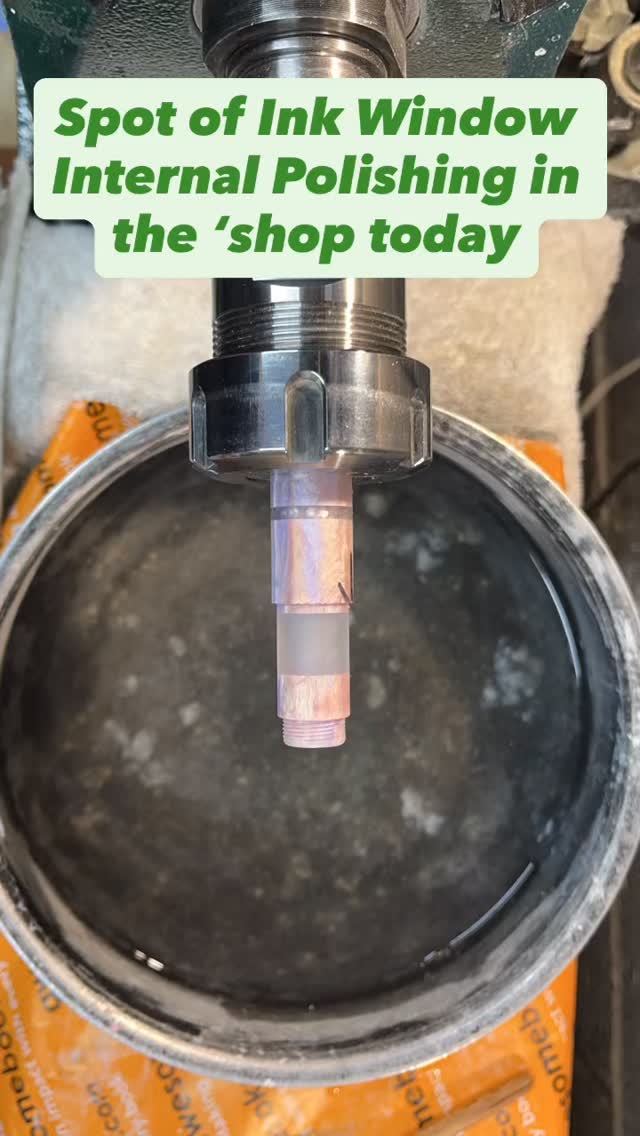 There are many different approaches to internal polishing but when it comes to ink windows, I find this process to be the most efficient and effective.
The tricky part is that you can’t see how good a job you’ve done until after the pen is finished and externally polished too. Fingers crossed 🤞🤞🤞
#blackrobinpens #penmaker #lathe #internalpolishing #fountainpen