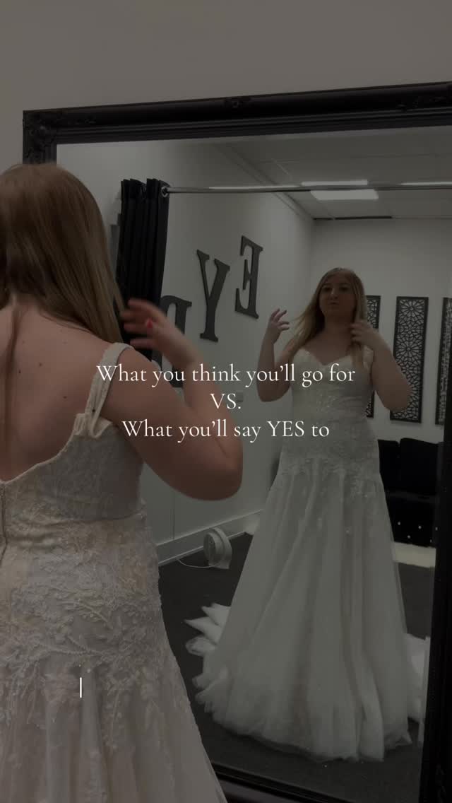 You really don’t have to stick to the one style you had saved on Pinterest 🤍
So many of our EYB queens to be come in saying “I only want satin” or “I’d never wear lace”… then end up falling in love with the complete opposite 👰✨
The dress you say yes to is all about how it makes you feel, not what you thought you’d pick before your appointment 💍
Trust the process, try different styles, and don’t be scared to surprise yourself 🤍
#weddingdressshopping #bridalboutique #sayyestothedress #weddingdress #bridetobe